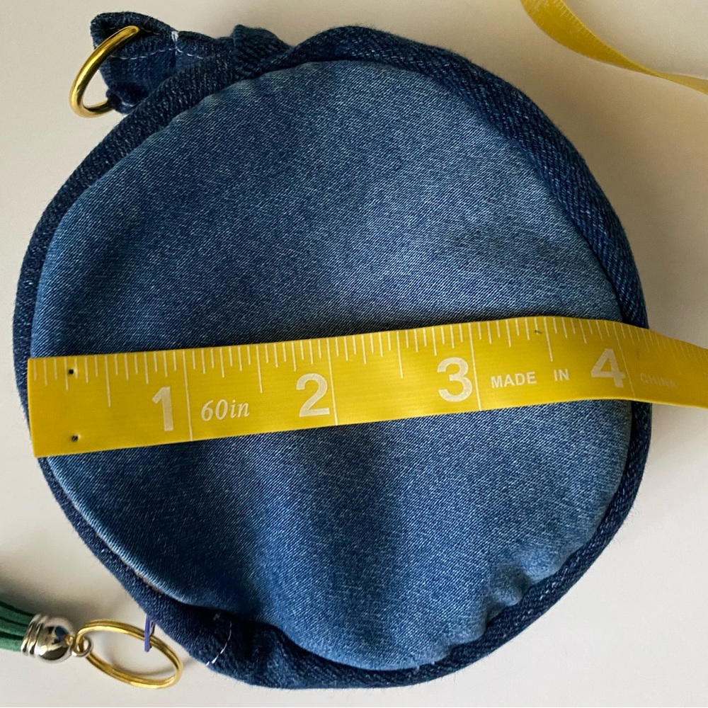 Handmade jean tote bag & matching coin pouch - Picture 11 of 12